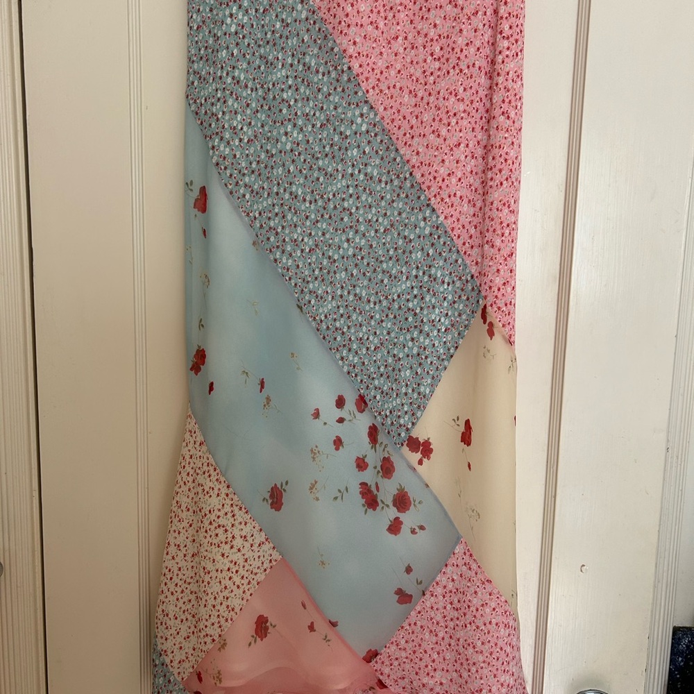 Maxi rayon skirt